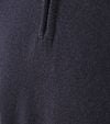 William Lockie Half Zip Pullover Lambswool Navy Product / Detail