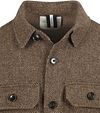 Profuomo Textured Overshirt Wool Braun Product / Detail