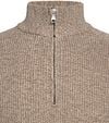 R2 Half Zip Heavyknit Pullover Merino Wool Light Brown Product / Detail