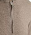 Profuomo Half Zip Pullover Luxury Basic Taupe Product / Detail
