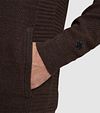 Cast Iron Knitted Cardigan Brown Model / Detail