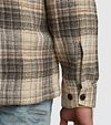 Cast Iron Overshirt Checks Green Model / Detail