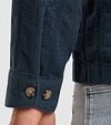 Cast Iron Overshirt Dobby Stripe Navy Model / Detail