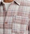 Cast Iron Overshirt Karos Rosa Model / Detail