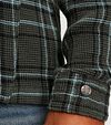 Cast Iron Overshirt Waffle Checks Green Model / Detail