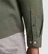Cast Iron Overshirt Waffle Structure Green Model / Detail
