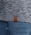 Cast Iron Sweater Turtleneck Blue Model / Detail