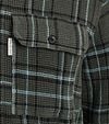 Cast Iron Overshirt Waffle Ruit Groen Model / Detail