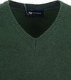 Suitable Lambswool Pullover V-Neck Dark Green Product / Detail
