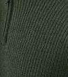 Steppin' Out Half Zip Pullover Lambswool Olive Green Product / Detail