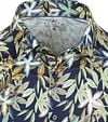 Desoto Short Sleeve Jersey Shirt Botanic Print Navy Product / Detail