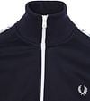 Fred Perry Taped Track Jacket Carbon Blauw Product / Detail