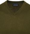 Suitable Merino Pullover V-Neck Olive Green Product / Detail