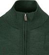 Suitable Merino Half Zip Sweater Dark Green Product / Detail