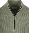 Suitable Half Zip Trui Wol Blend Groen Model / Voorkant