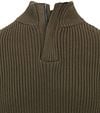 Suitable Half Zip Wollpullover Dunkelgrün Product / Detail