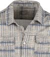Blue Industry Overshirt Checkered Beige Product / Detail