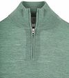 King Essentials The Michael Half Zip Pull Merino Vert Product / Detail