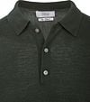 King Essentials The Robert Long Sleeve Polo Merino Vert Foncé Product / Detail
