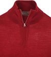 King Essentials The Michael Half Zip Pull Merino Red Product / Detail