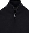 King Essentials The Michael Half Zip Pull Merino Black Product / Detail