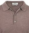 King Essentials The Robert Long Sleeve Poloshirt Merino Bruin Product / Detail