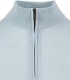 Suitable Merino Half Zip Sweater Light Blue Product / Detail