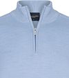 Cavallaro Palio Half Zip Pullover Wool Blend Light Blue Product / Detail