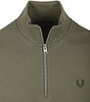 Fred Perry Half Zip Trui Olijfgroen Product / Detail