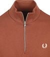 Fred Perry Half Zip Trui Whisky Bruin Product / Detail