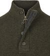Barbour Trui Wol Patch Groen Product / Detail