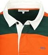 McGregor Rugbyshirt Stripe Orange Green Product / Detail