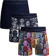 Muchachomalo Boxershorts 3-Pack Robot Heads U-ROBOTHEADS1010--Print/Print/Blue kopen | Suitable