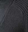 No Excess Half Zip Pullover Two Coloured Melange Black Product / Detail