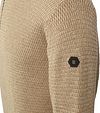 No Excess Halfzip Pullover Struktur Melange Beige Product / Detail