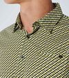 No Excess Shirt Print Green Model / Detail