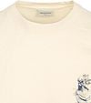 No-Excess T-Shirt Slub Placed Prints Ecru Product / Detail