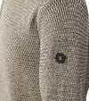 No Excess Half Zip Trui Structuur Melange Stone Product / Detail