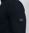 Petrol Cable Cardigan Nunam Navy Model / Detail