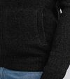 Petrol Cardigan Sitka Black Model / Detail