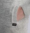 Petrol Cardigan Woodstock Grey Model / Detail