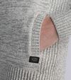 Petrol Cardigan Woodstock Gris Model / Detail