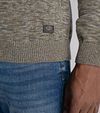 Petrol Pullover Sweater Melange Green Model / Detail