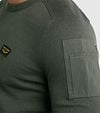 PME Legend Buckley Sweater Olive Green Model / Detail