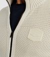 PME Legend Cardigan Knitted Structure Ecru Model / Detail