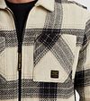PME Legend Overshirt Heavy Yarn Checks Ecru Model / Detail