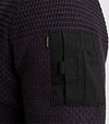 PME Legend Cardigan Knitted Structure Purple Model / Detail