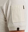 PME Legend Half-Zip Poloshirt Piqué Interlock Ecru Model / Detail