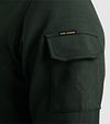 PME Legend Half Zip Pullover Interlock Olive Green Model / Detail