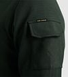 PME Legend Half Zip Pullover Interlock Olivgrün Model / Detail